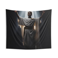 Spiritual Wall Art, Ethnic Tapestry Wall Art, Black Man Art Above Bed Decor, African Culture Wall Art, Spiritual Gift